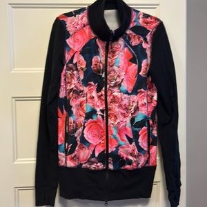 Vintage lululemon floral zip up
